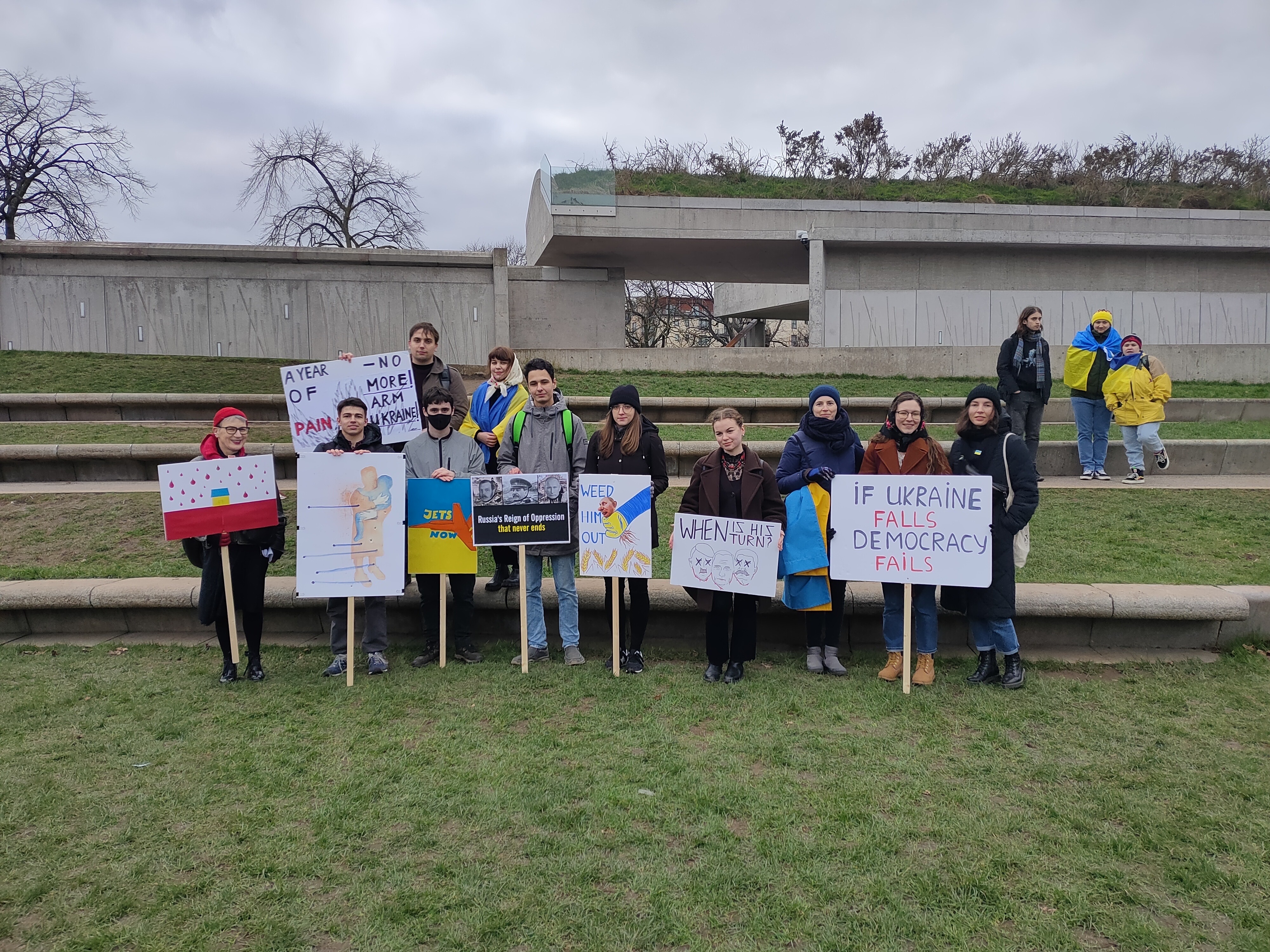 £260.48 grant used for: Poster-making workshop materials for anti-war protest