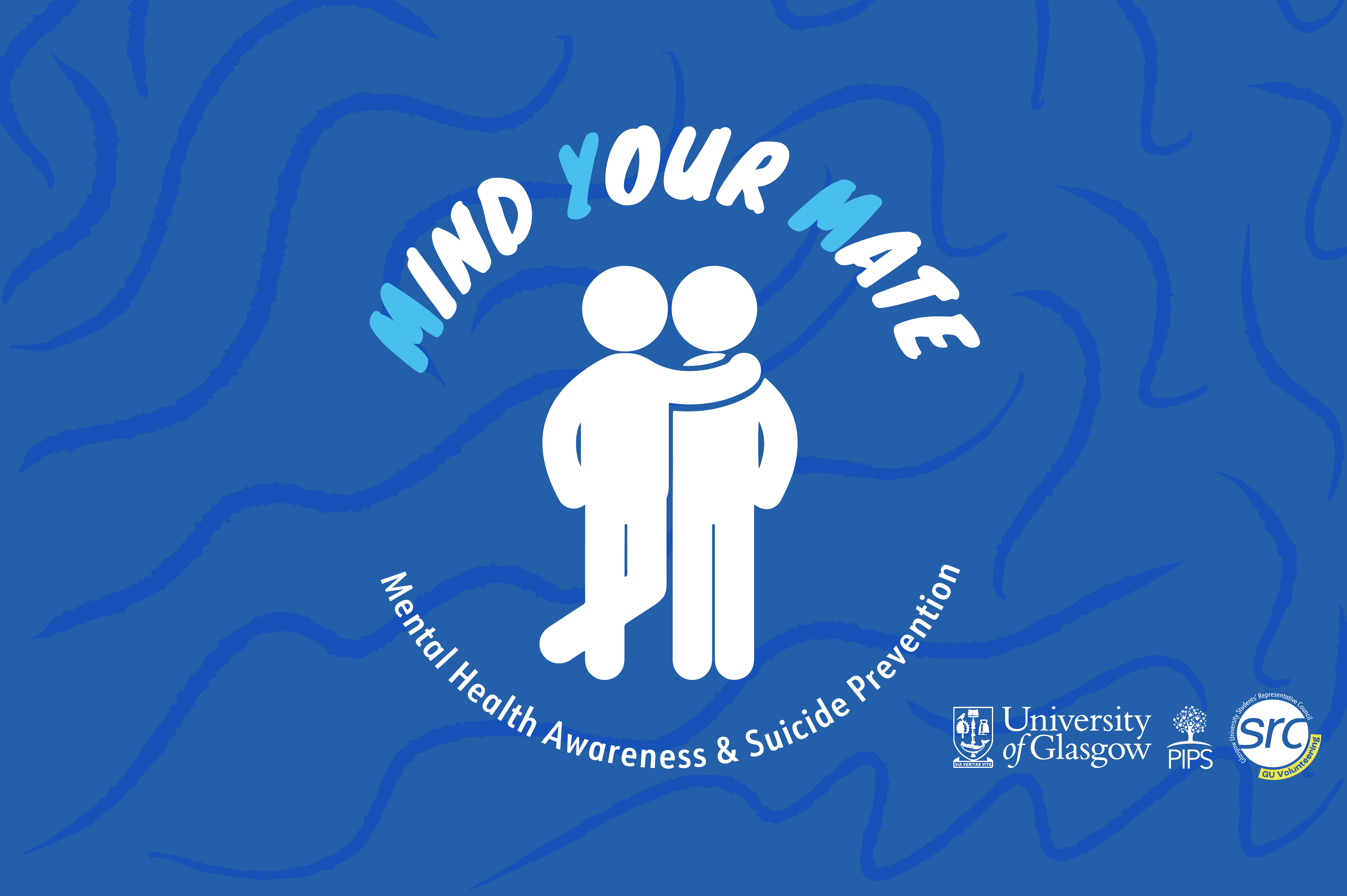 mind your mate logo on blue background