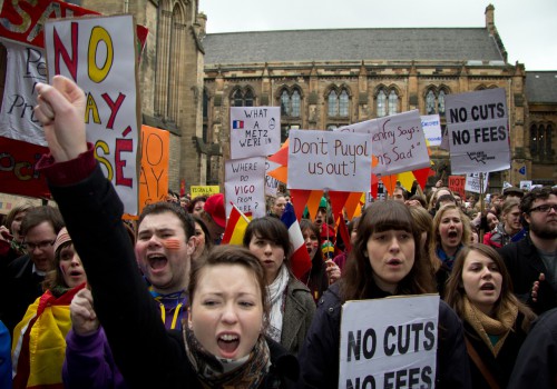 Glasgow Uni SRC Representation Campaigns Student March Protest