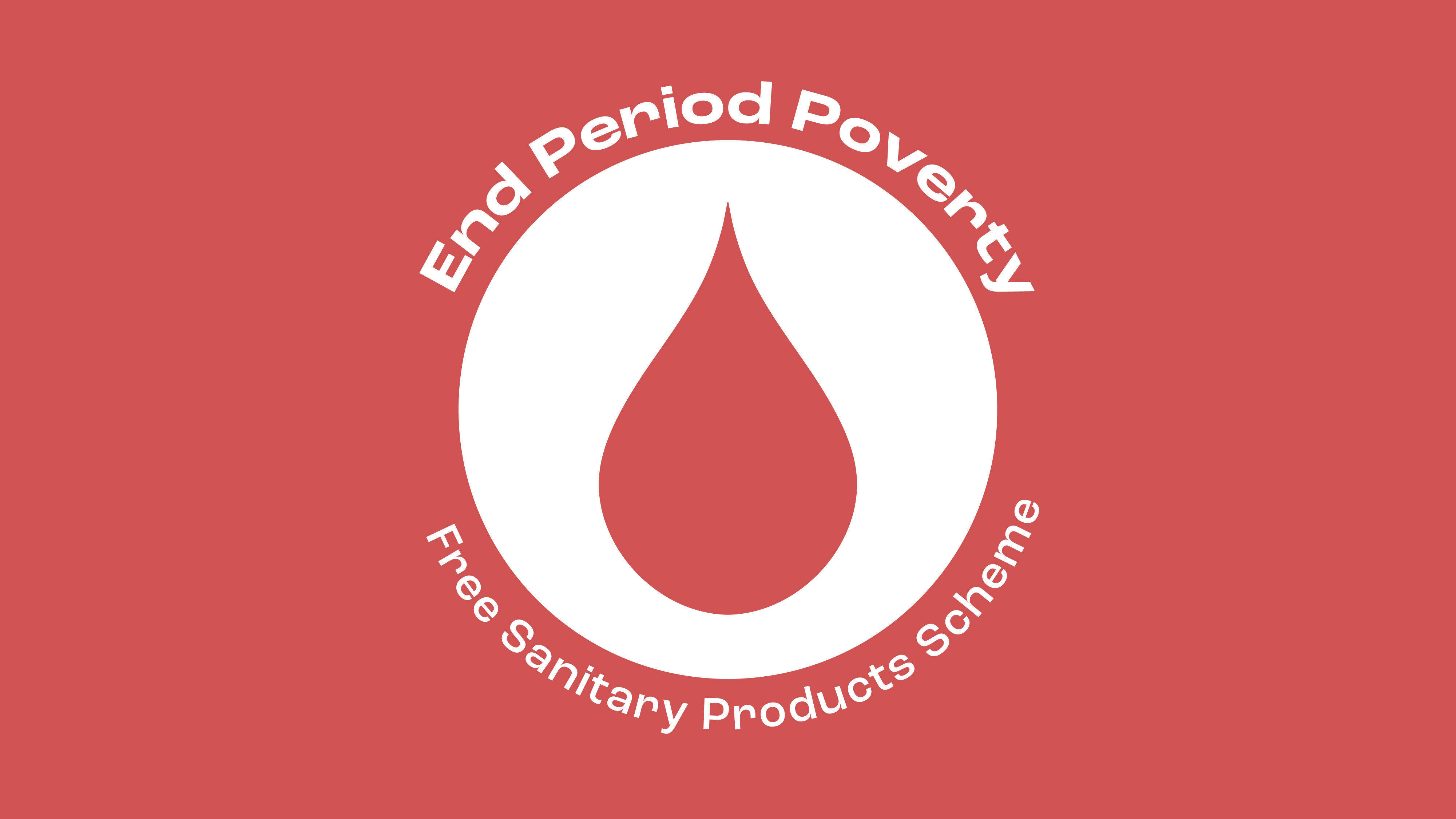 sanitary products on a pink background