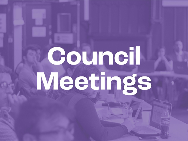 Council meets a minimum of six times a year, at which various issues affecting students can be raised by members of Council or members of the student body.