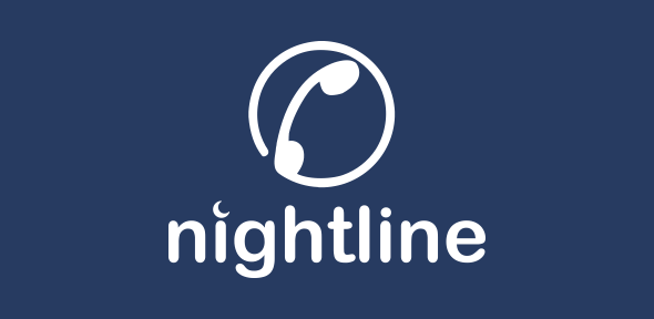 Nightline logo and title on a dark blue background